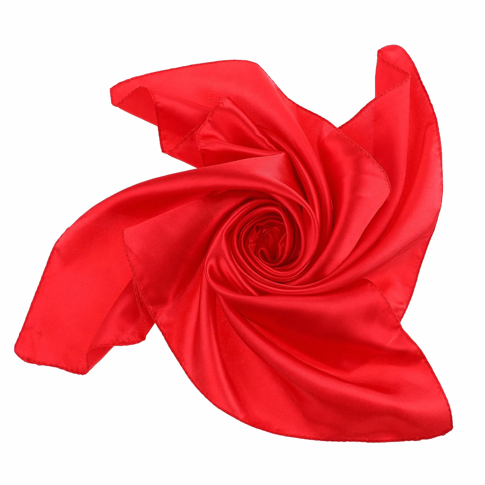 Lusofie Kwadratowy szalik na szyję kieszonkowe kwadraty chusteczki retro satynowa wstążka szalik na głowę dla kobiet mężczyzn 58 cm x 58 cm