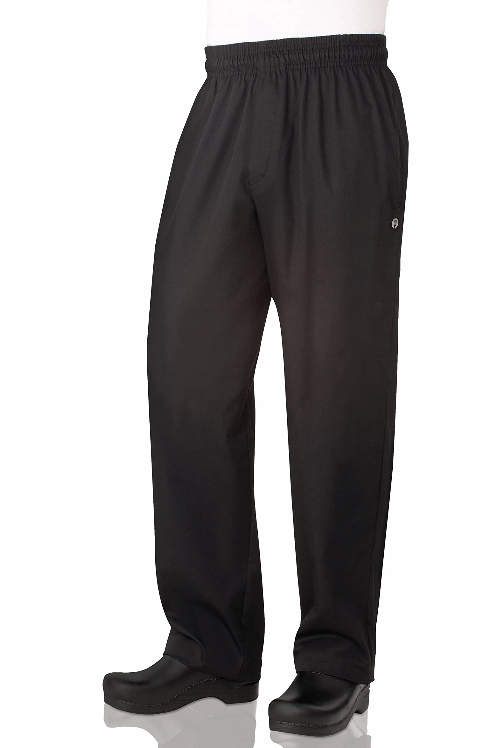 Chef Works Essential Baggy Zip-fly Chef Pants - Essential Baggy Zip-Fly: czarny Mężczyźni