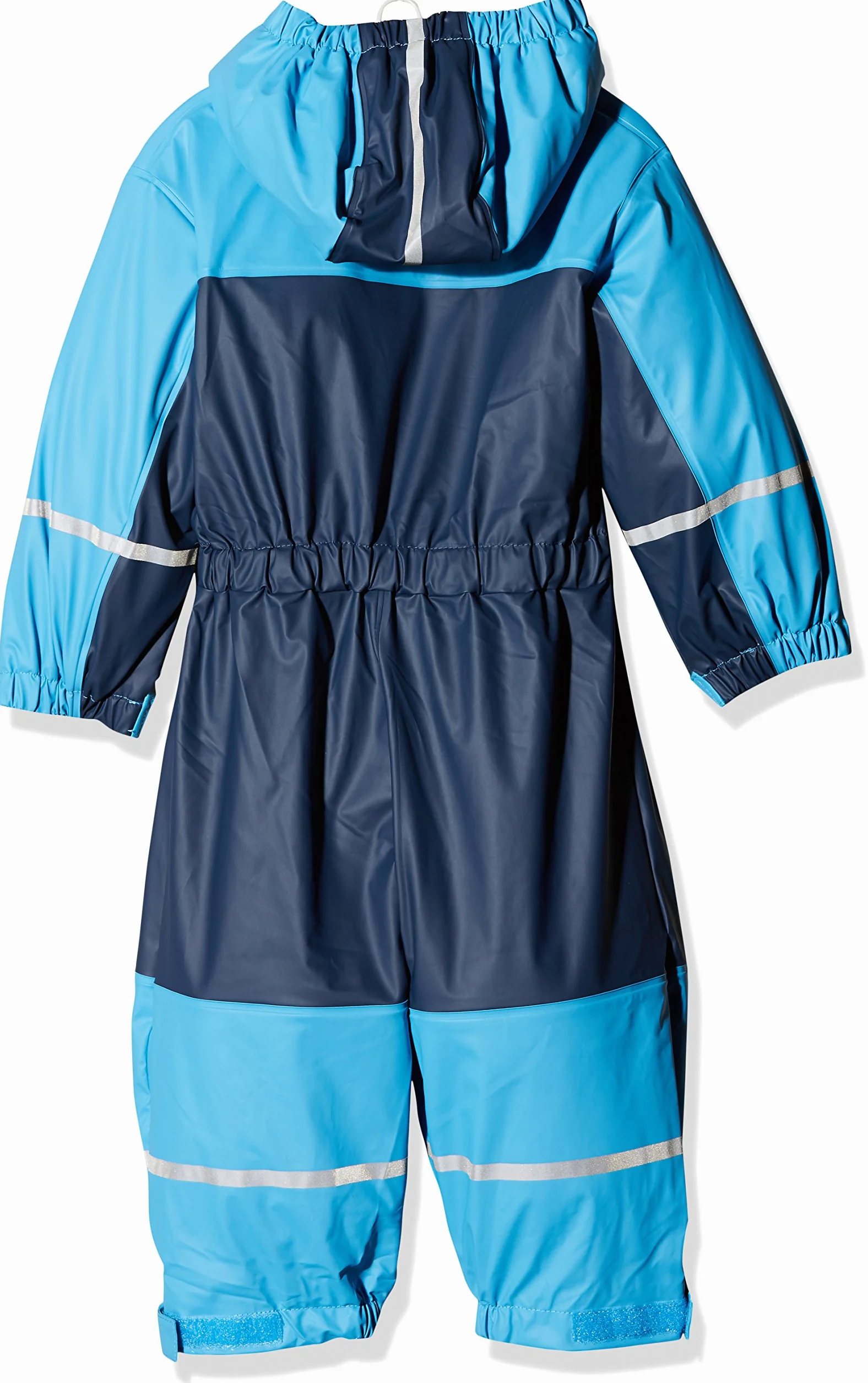 Playshoes Wodoodporny kombinezon przeciwdeszczowy dla dzieci z polarową podszewką, niebieski (Marine 11), 98 cm