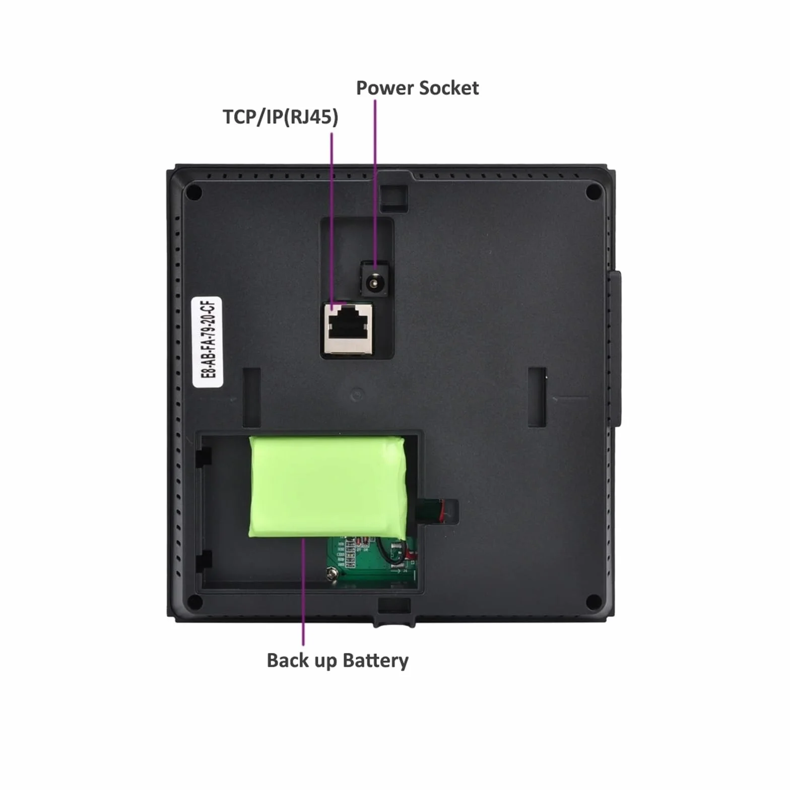 WiFi 2000mAh Battery Face Time and Attendance Machine System Fingerprint Employee Electronic Time Clock Management System (Color : CF16-IC, Size : English)
