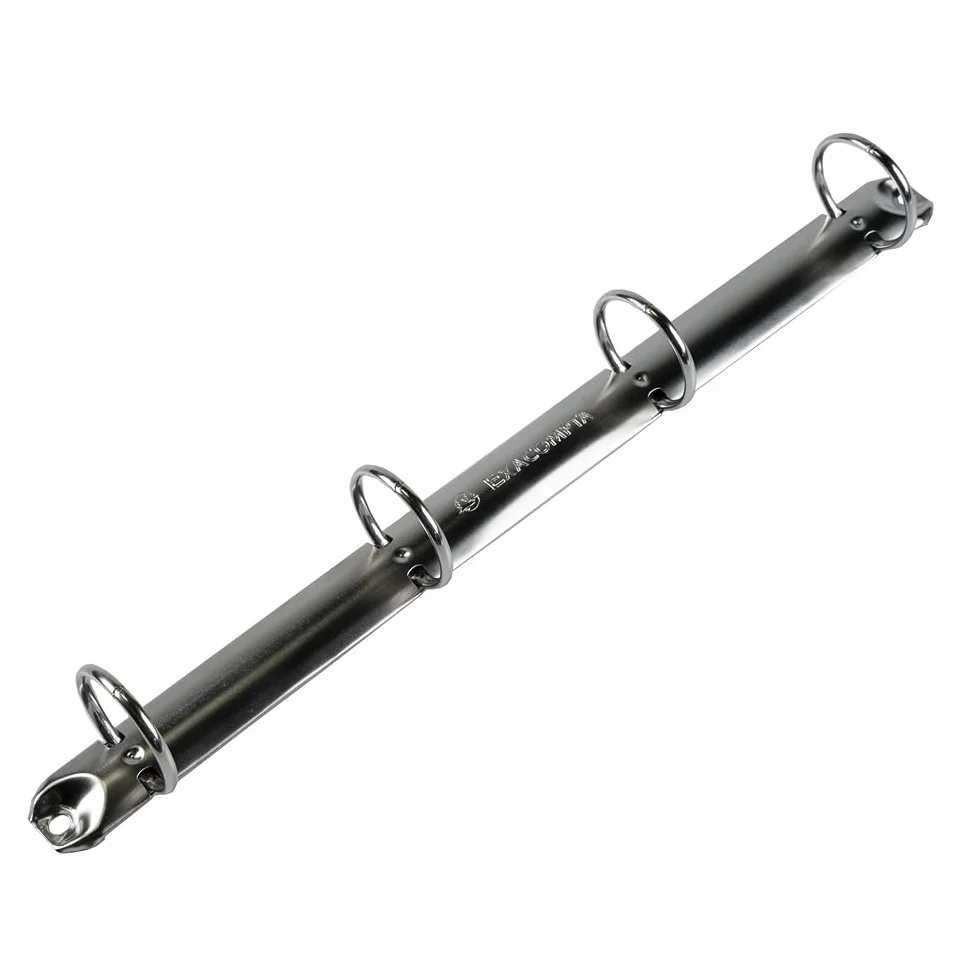 Exacompta 51330E Segregator 4 ringowy A4 z mocnego kartonu grzbiet 40 mm, segregator pierścieniowy teczka na dokumenty segregator na dokumenty 1 sztuka kolor losowy