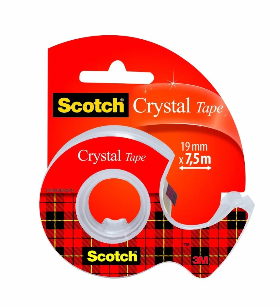 Scotch 6-1975D 51131592087 Taśma Klejąca, Bezbarwny, 19 mm x 7,5 m