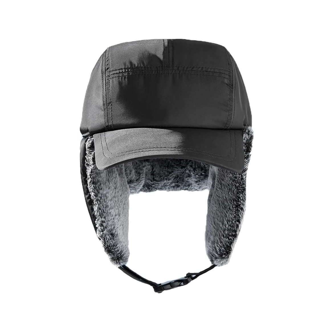YAMEE Zimowa czapka bejsbolowa, męska, ciepła czapka trapper dla mężczyzn, styl vintage, z pluszową podszewką wewnętrzną, miękka czapka lotnicza dla mężczyzn, ochrona przed zimnem, rosyjska czapka