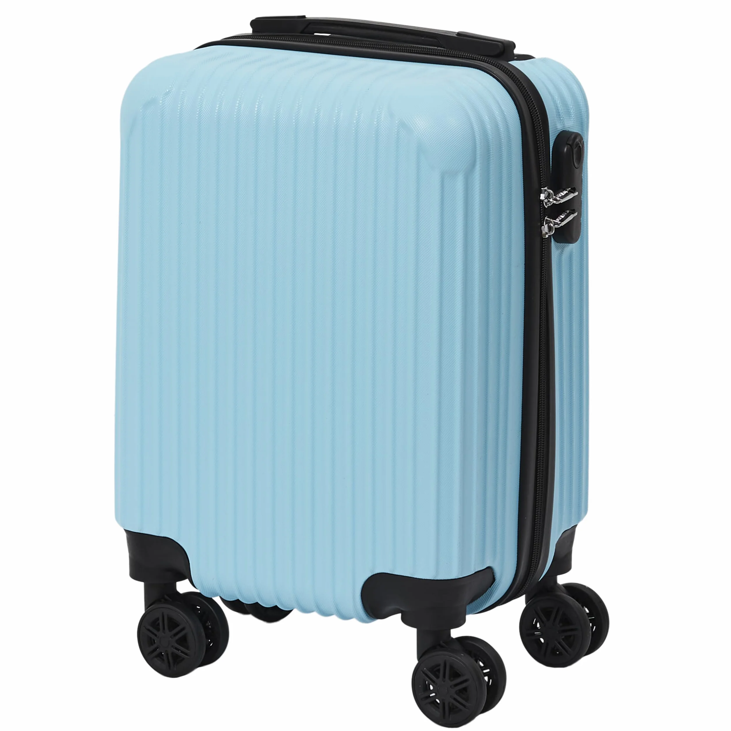 JET LAG, Set of 3 Rome Suitcases 36L 60L 86L, Elegant and Modern Design, Optimal Storage Capacity, Robust and Durability, Carrying Comfort, Blue