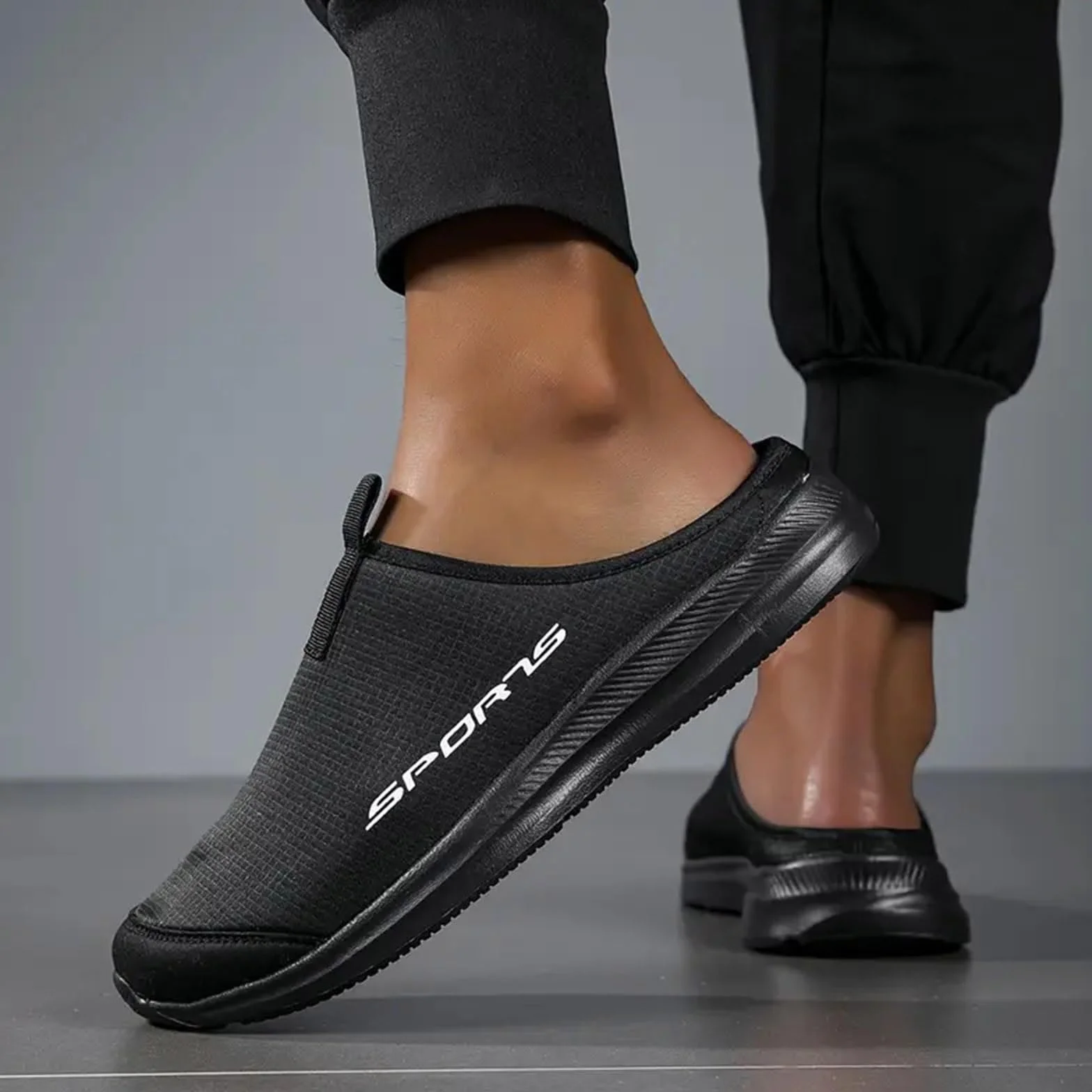 Sneakersy męskie do biegania, buty sportowe, slipy, chodaki dla kobiet i mężczyzn, lekkie buty z otwartą tyłem, buty trekkingowe, oddychające kapcie z zamkniętymi palcami, męskie trampki
