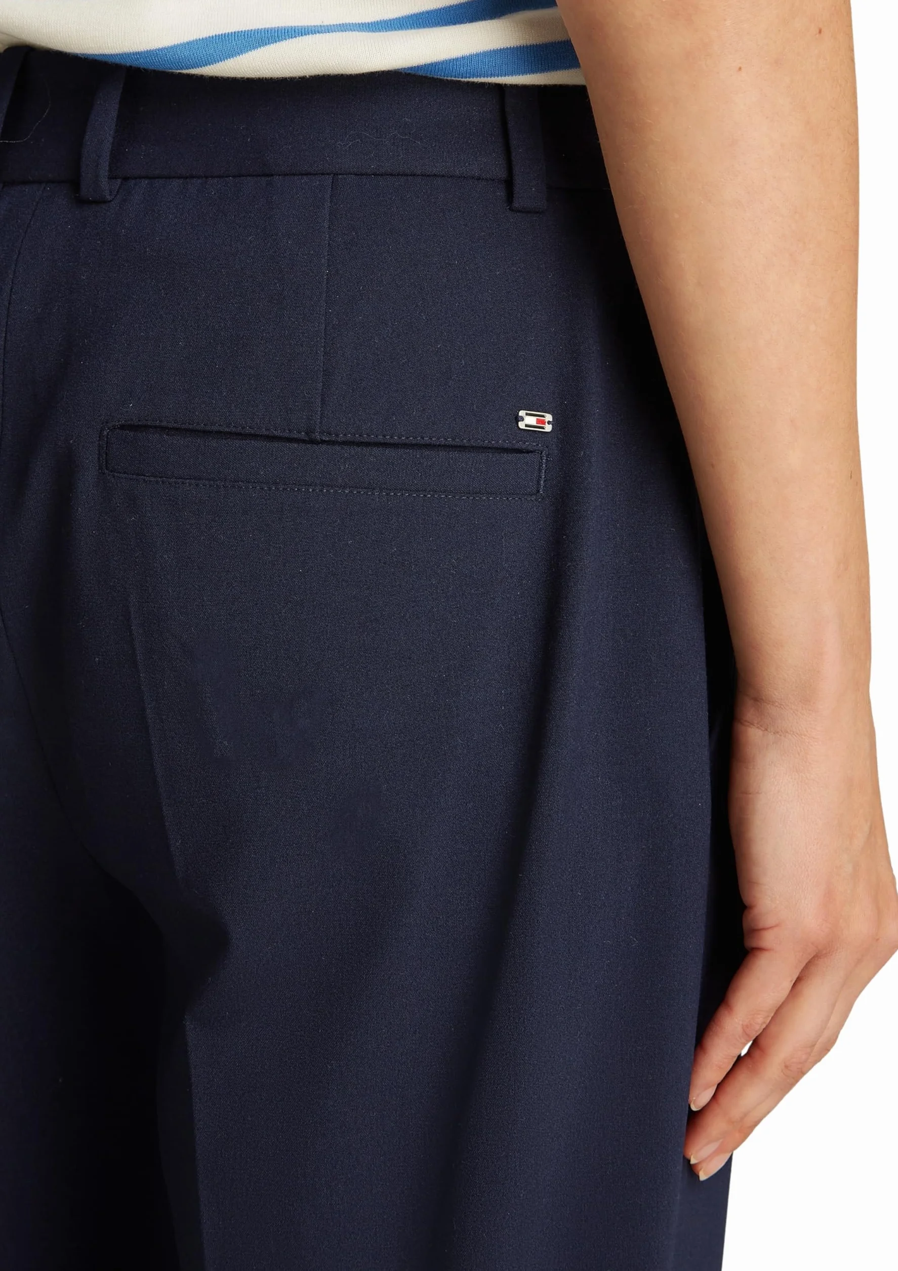 Tommy Hilfiger Lw Bi-stretch Tapered Pants Ww0ww44793 - LW spodnie ze stretchem WW0WW44793 Kobiety