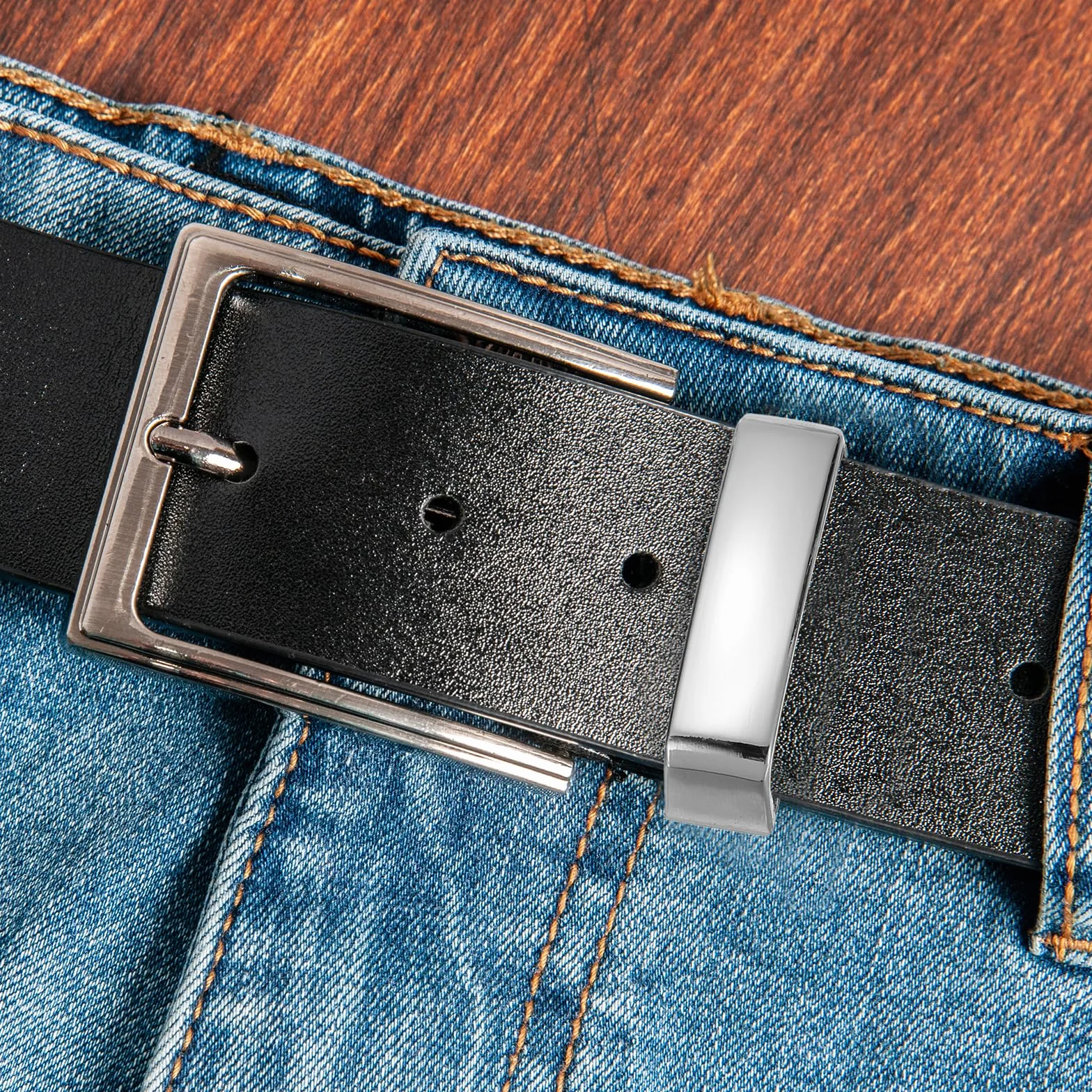 PATIKIL Obręcze do paska, Pierścień do paska ze stopu dla mężczyzn, Klamra do Paska na Rękodzieło DIY, Srebrny szary, 36mm