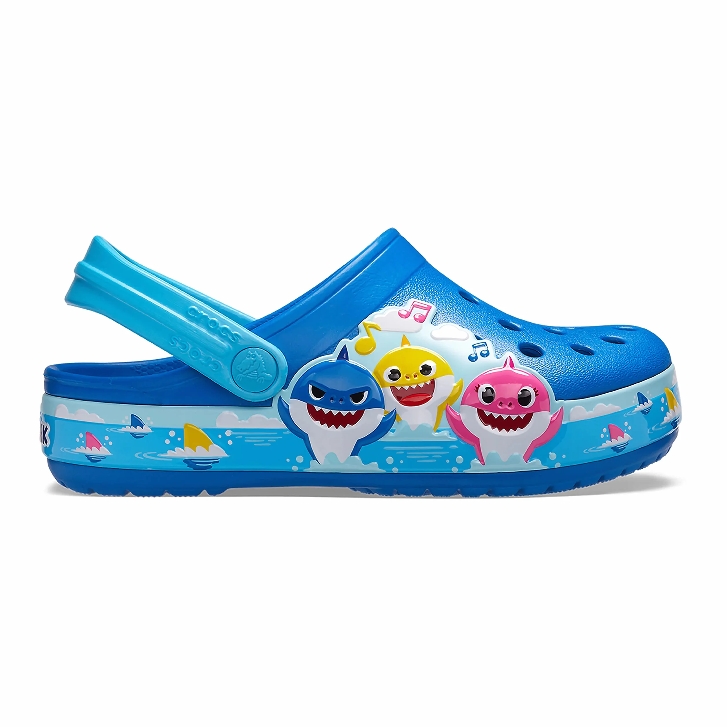 Crocs Uniseks - dzieci Crocs FL Baby Shark Band Clog TChodak