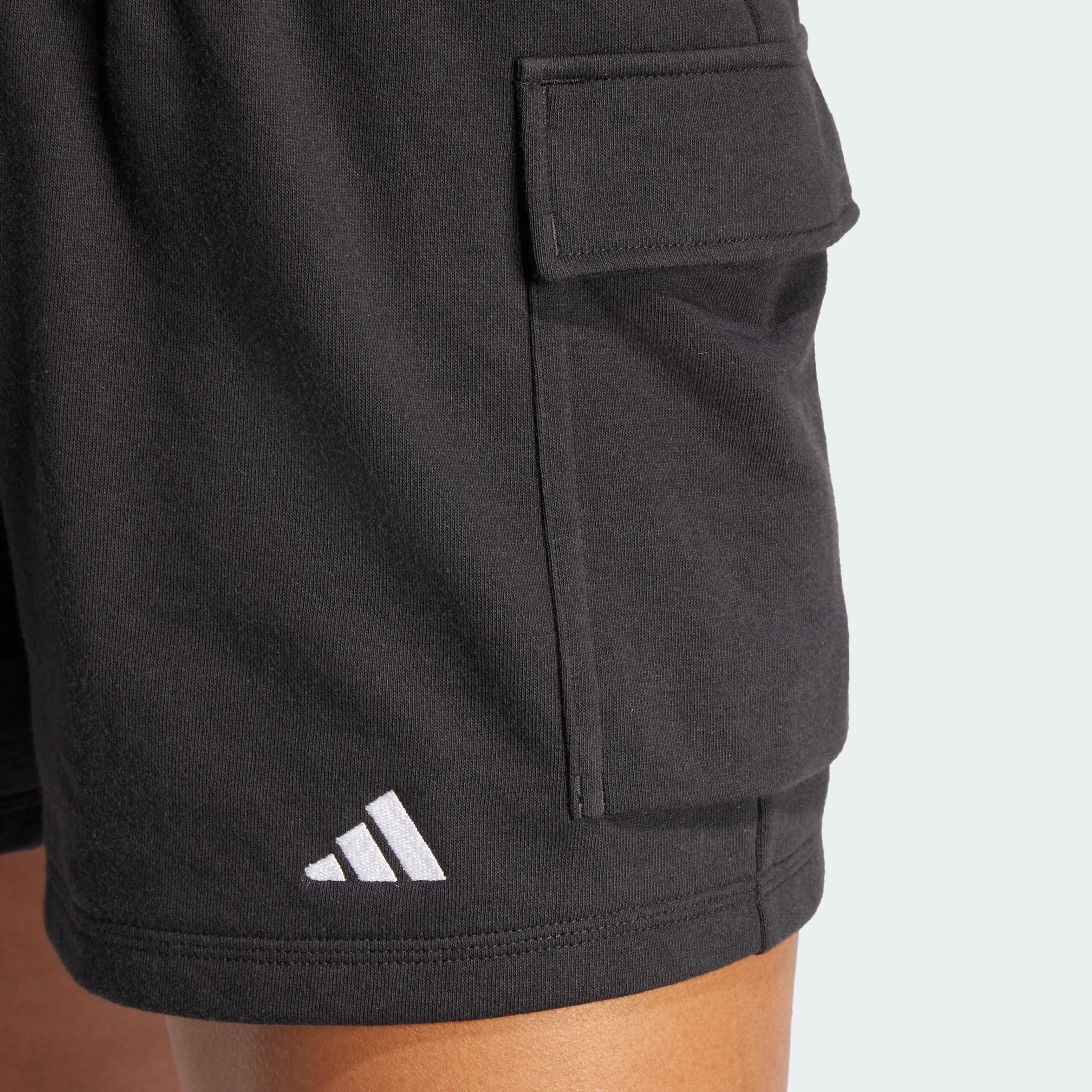 adidas Essentials Small Logo French Terry Cargo Shorts - Shorty Kobiety