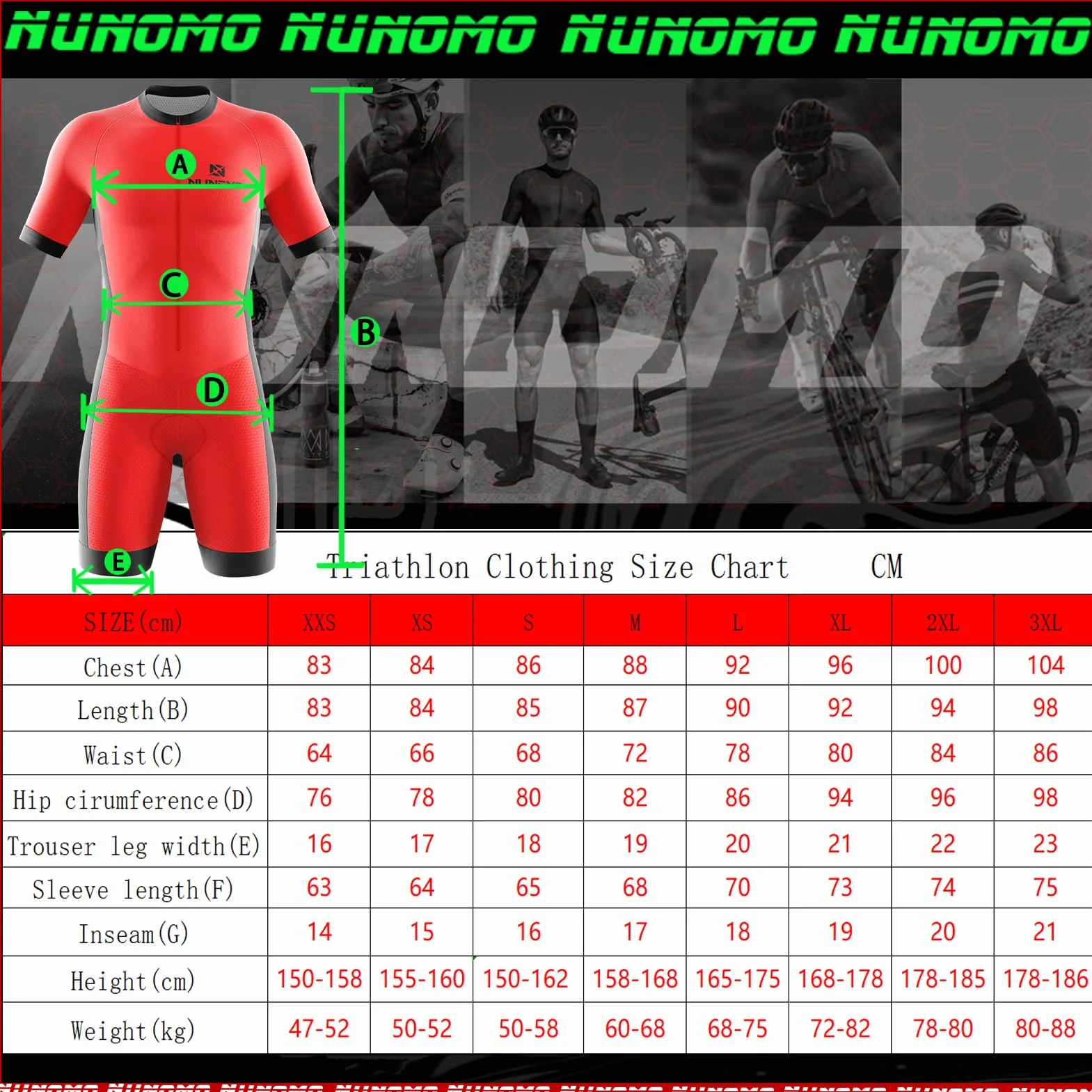 Męski kombinezon triathlonowy z krótkim rękawem, MTB Body Trisuit Cycling Skinsuit with Gel Pad do pływania/biegania/jazdy na rowerze, z żelową wyściółką, szybkoschnący, oddychający