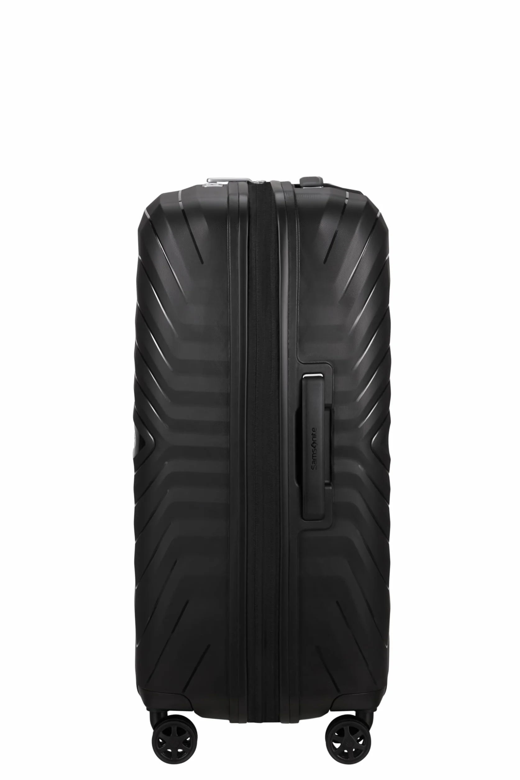Samsonite Neo Flux - Spinner M, Rozszerzalna walizka, 68 cm, 86/96 L, Czarny (Black)