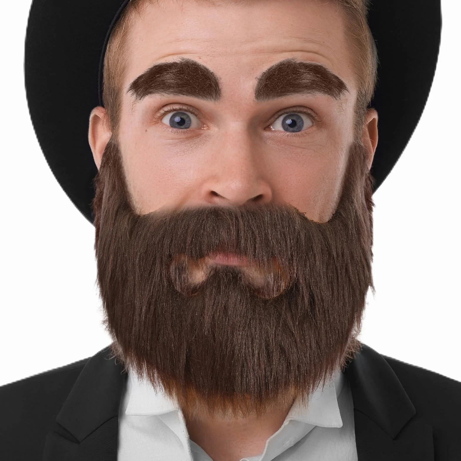 Sztuczne brody i sztuczne brwi, samoprzylepne, sztuczne wąsy, na cosplay, Halloween, imprezę, nowość cosplay, kostium na twarz