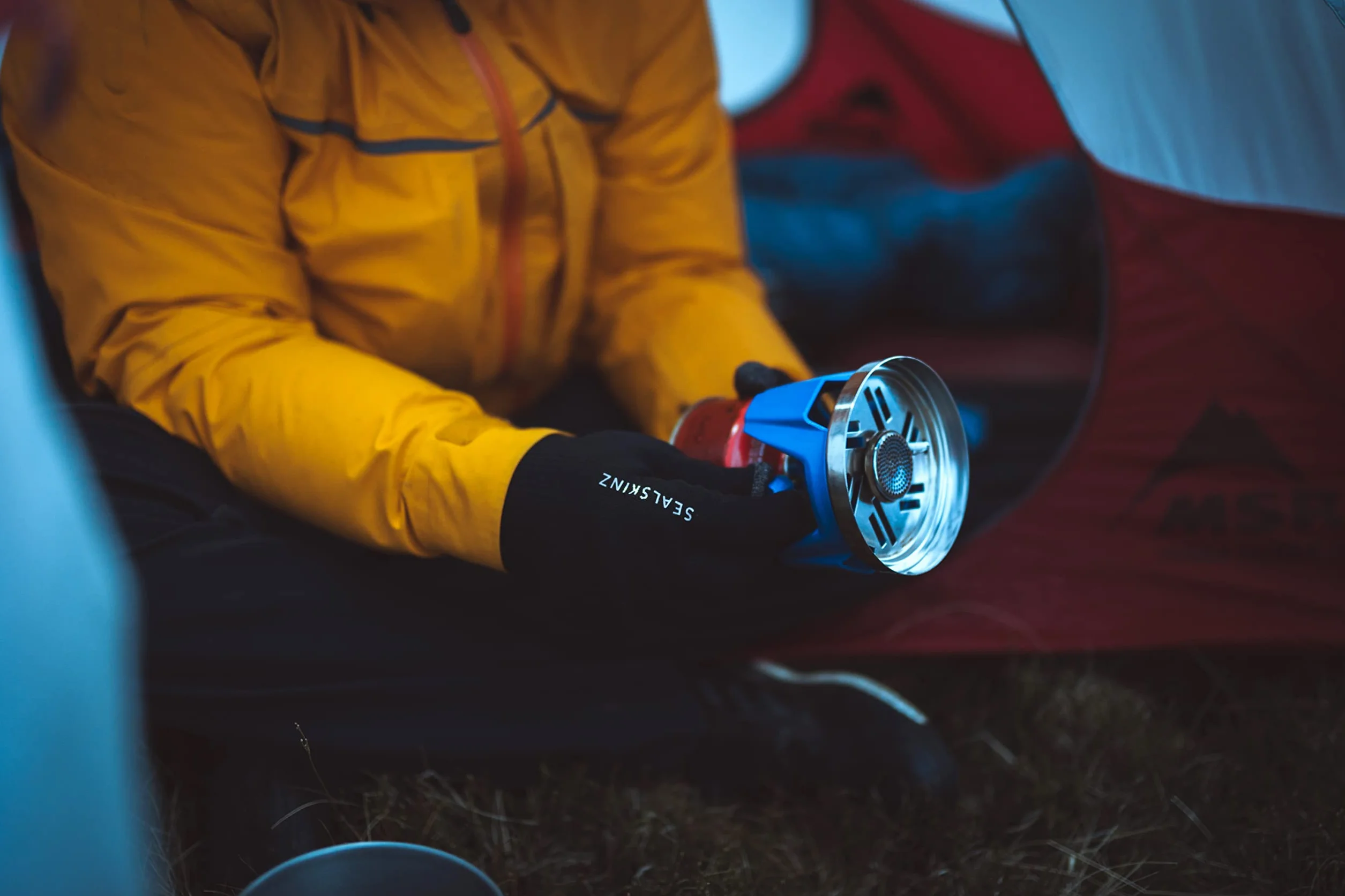 SEALSKINZ Unisex Wodoodporne rękawice dzianinowe Ultra Grip na każdą pogodę