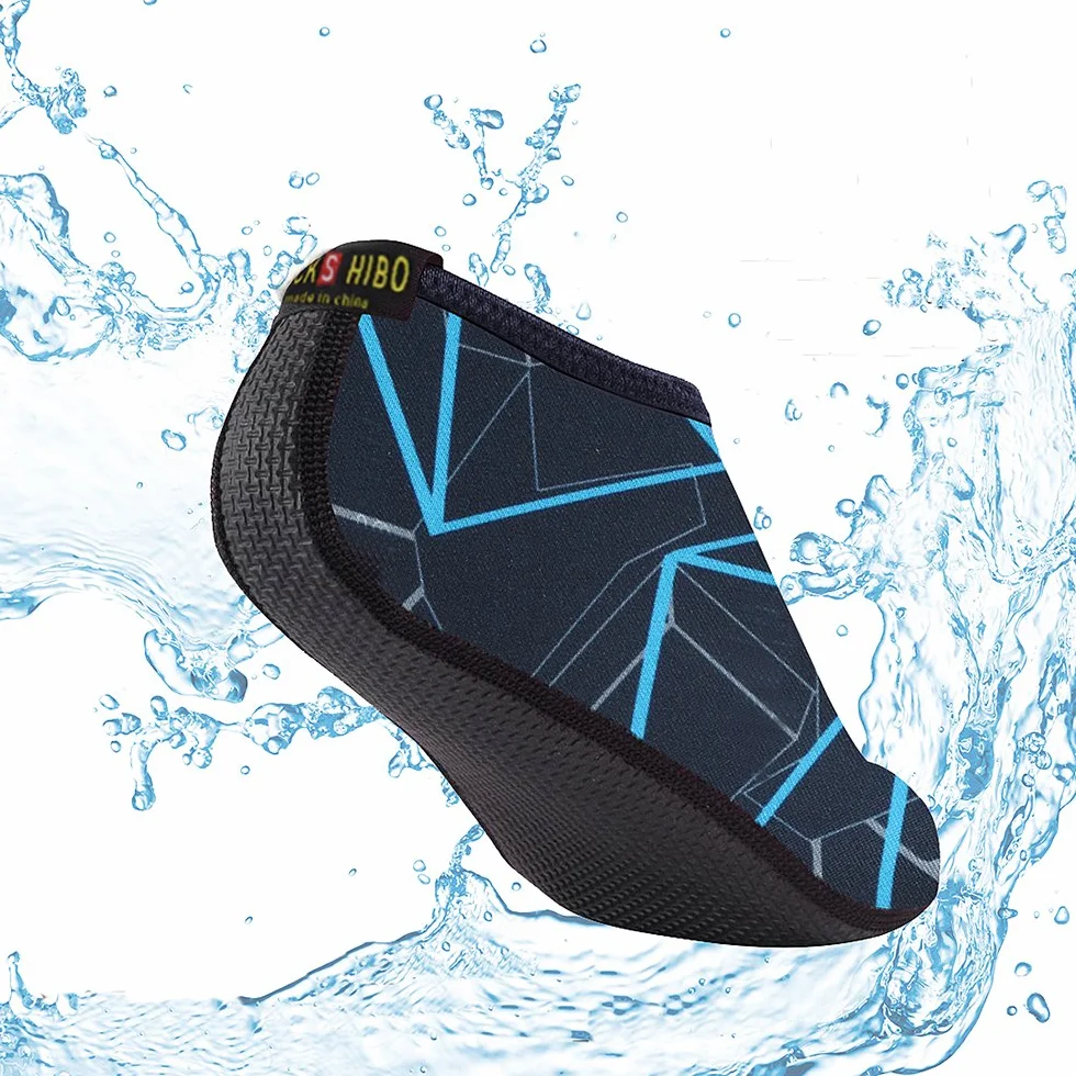 JACKSHIBO Buty do pływania, damskie buty do zakładania na bose stopy, męskie buty kąpielowe, buty plażowe, dla chłopców i dziewczynek, do surfowania, do wody