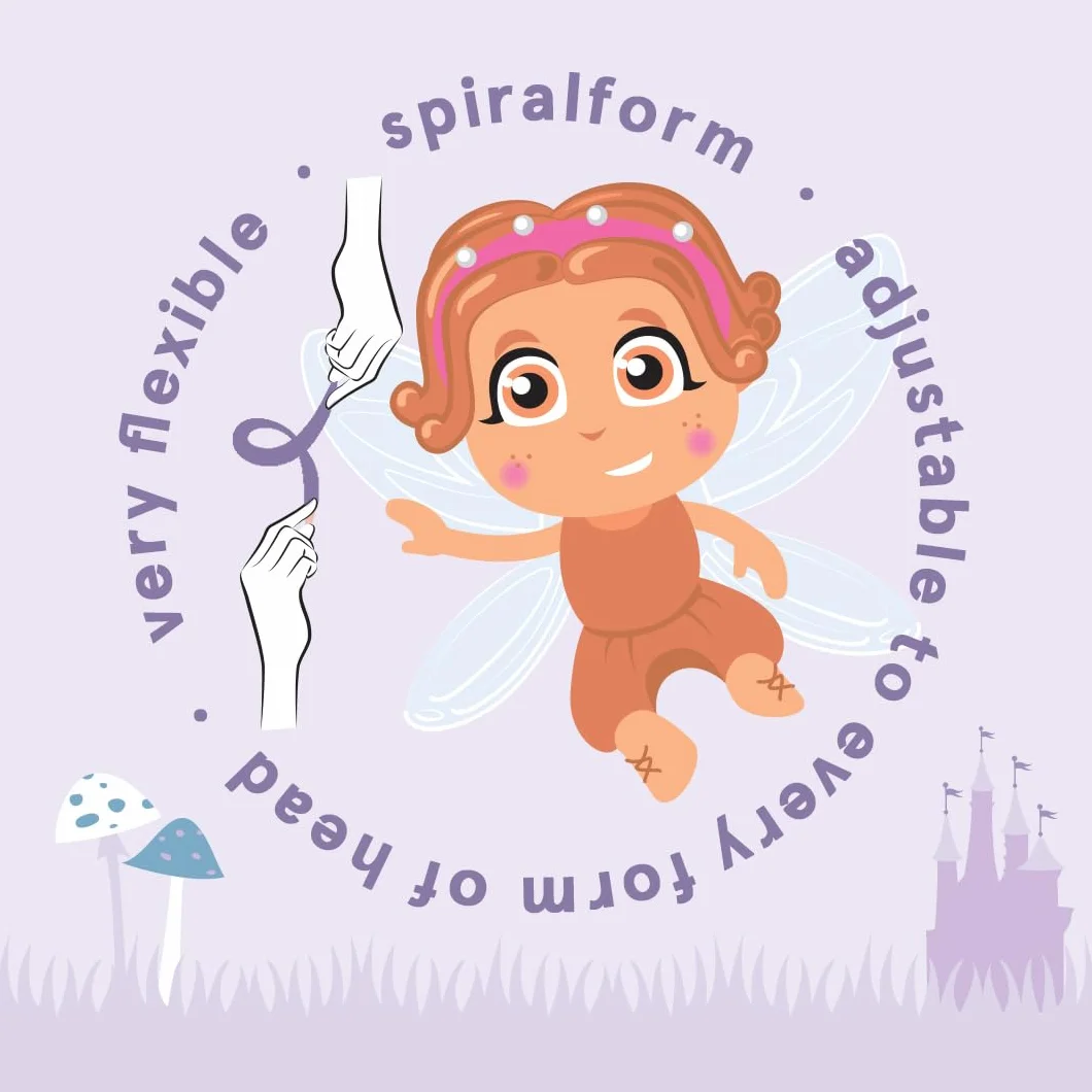 Invisibobble Hairhalo Kids różowa opaska na czoło dziewczęca z węzłem 1x | Opaska dziewczęca z możliwością dopasowania | Opaska dziewczęca z mocnym, ale bardzo wygodnym wsparciem