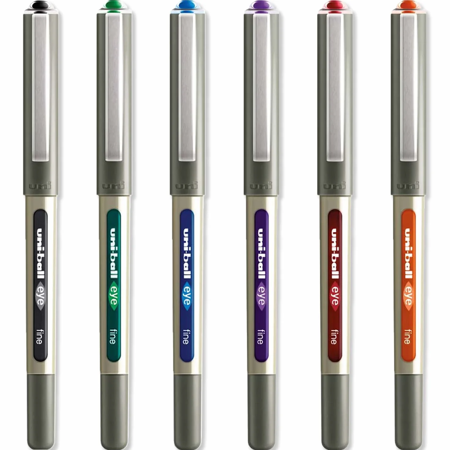 uni-ball Eye UB-157E długopis, końcówka 0,7 mm, w opakowaniu 6 sztuk, Essentials