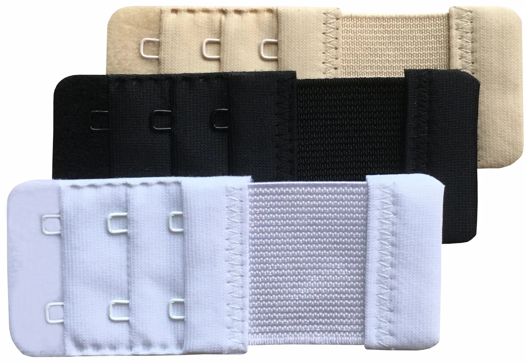 Damski zestaw 3 miękkich wygodnych przedłużek biustonosza z 2 haczykami, 9,2 cm x 3,8 cm