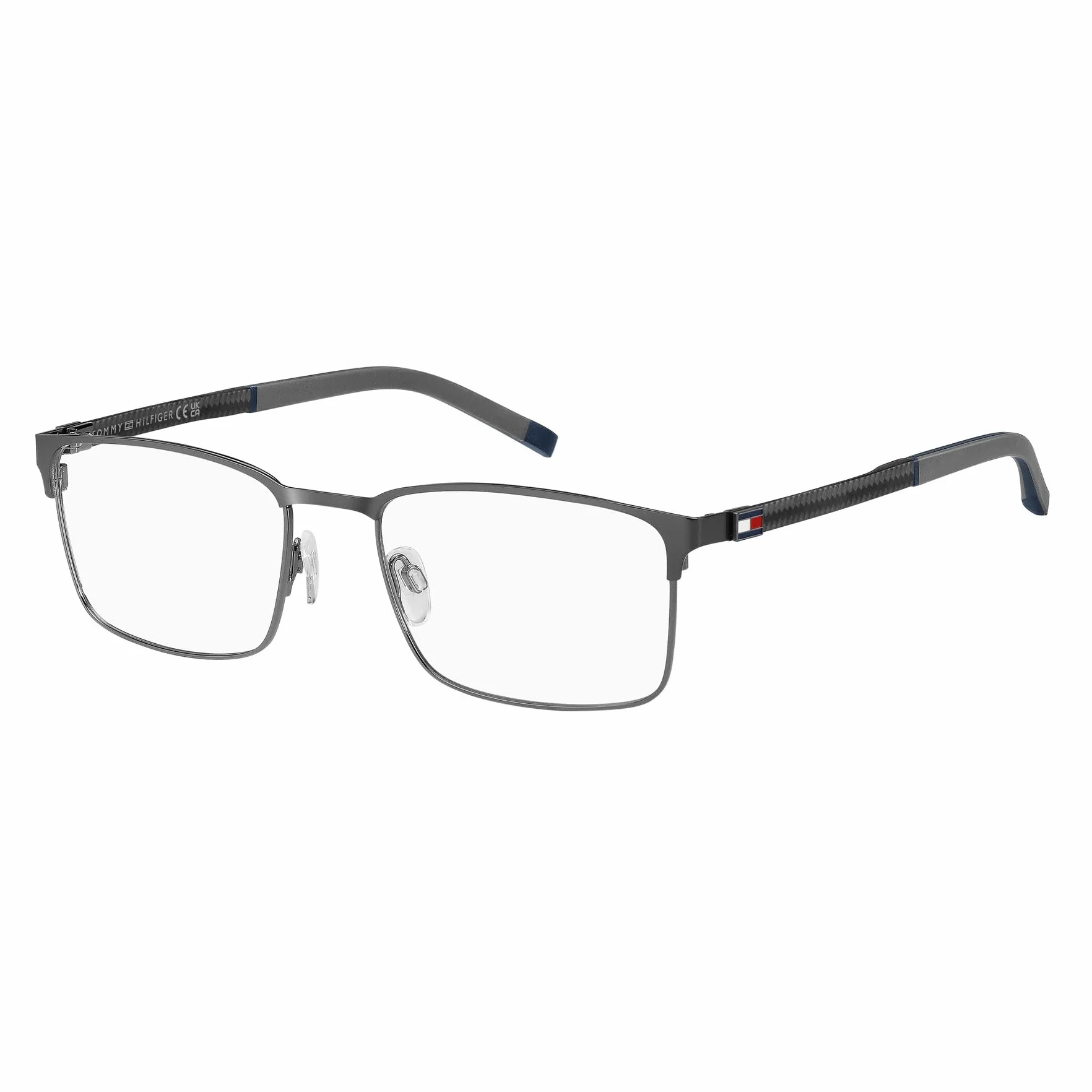 Okulary Vista TOMMY HILFIGER TH 2139 R80 MATTE DARK RUTHENIUM 56/19/145 męskie