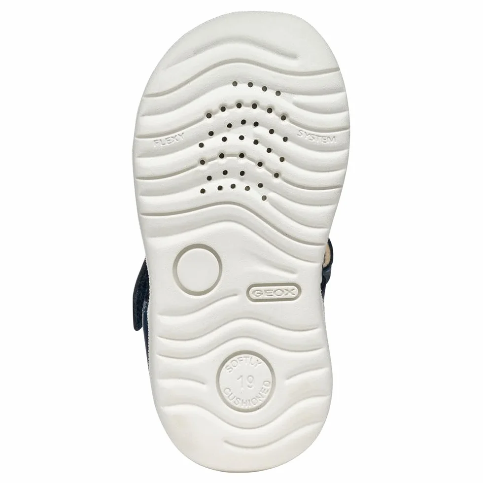 Geox B Sandal MACCHIA Boy, Sandały dziecięce-dziecięce, Avio/White, 23 EU, Kolor biały, 23 EU