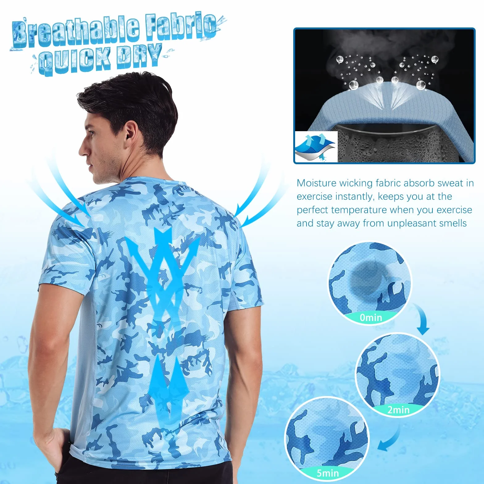 MEETWEE T-Shirt Mężczyźni Sports Shirt Men-UP9ST-1