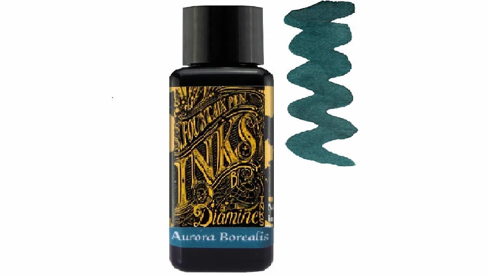 Diamine Atrament do piór wiecznych, 30 ml, Writer's Blood, Earl Grey, Aurora Borealis, 3 butelki