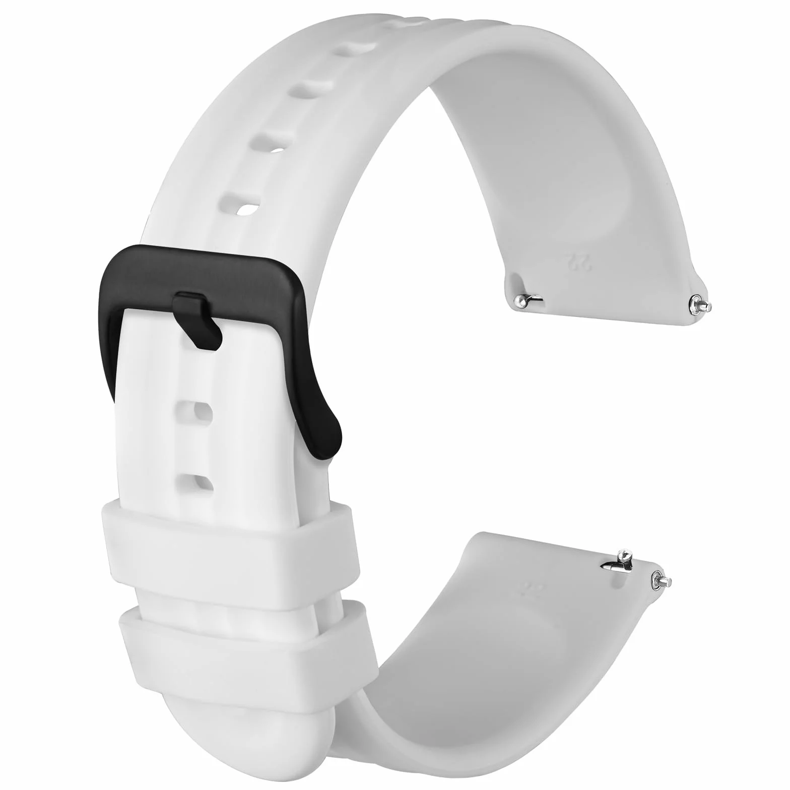Anbeer Silikonowe paski do zegarka, 18 mm, 20 mm, 22 mm, gumowe paski zastępcze z szybkim zapięciem, dla mężczyzn i kobiet, bardzo długie