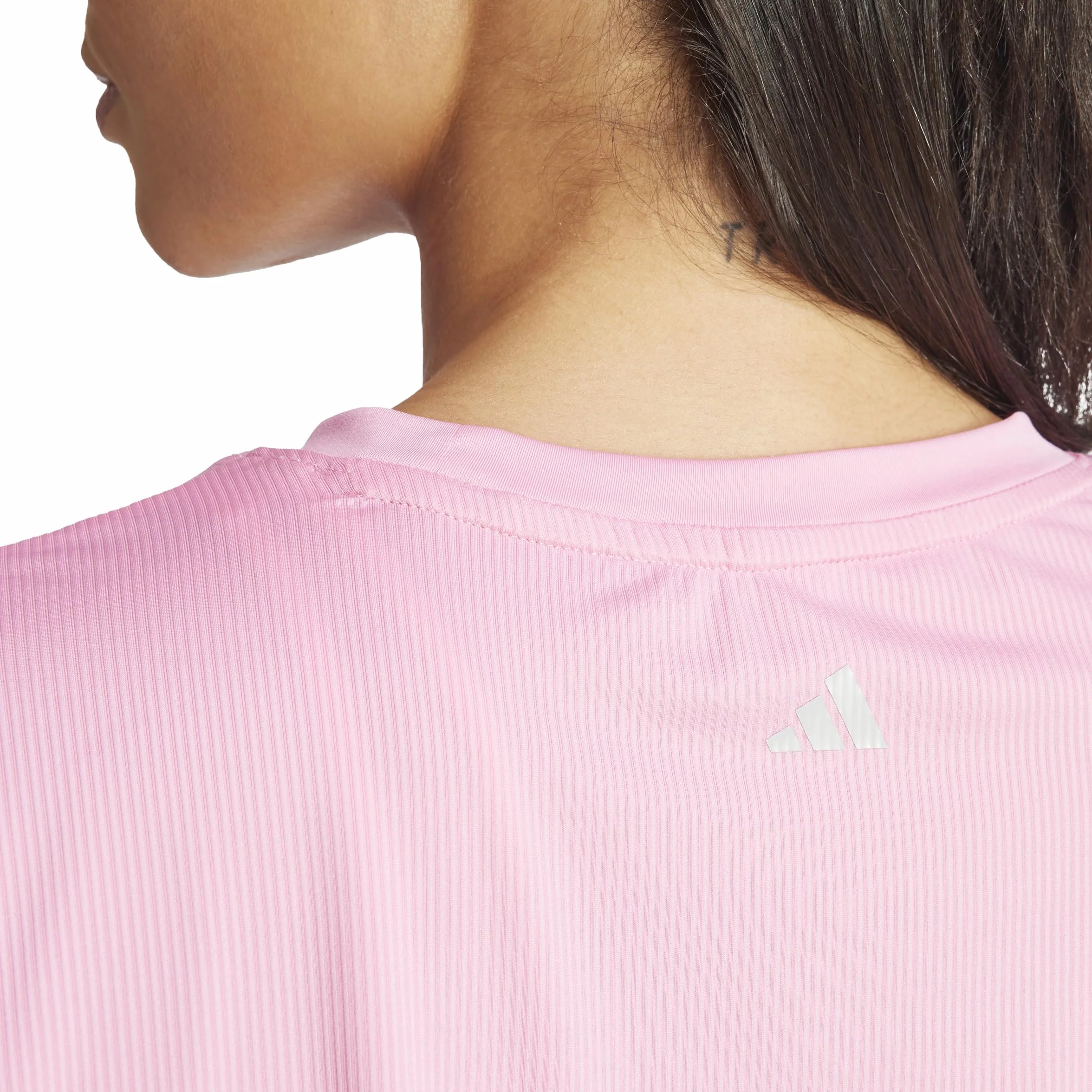 adidas Kobiety Studio Tee, bliss pink/grey two, L