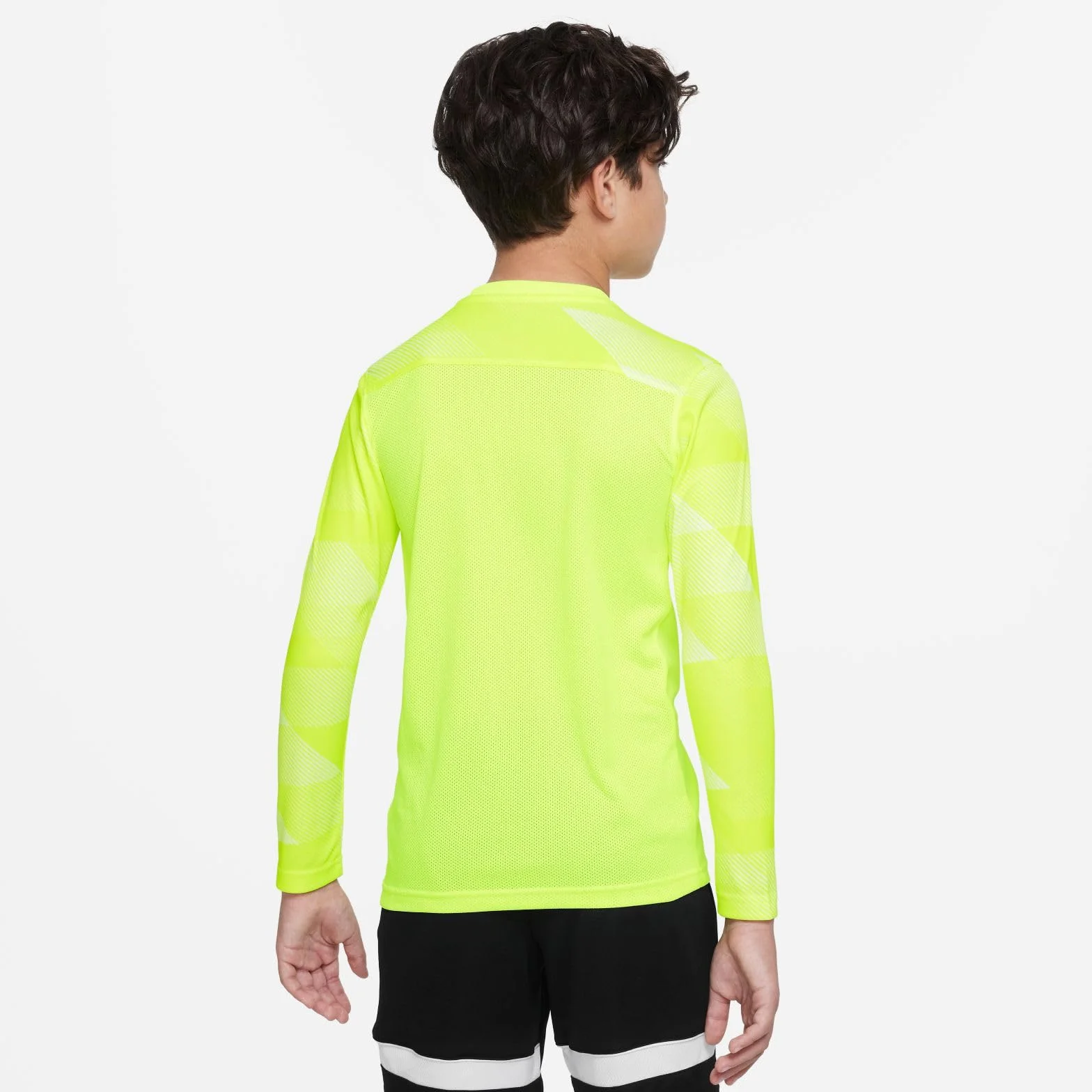 Nike chłopięcy Y NK DRY PARK IV JSY LS GK koszulka z długim rękawem, wolt/biały/(czarny), S