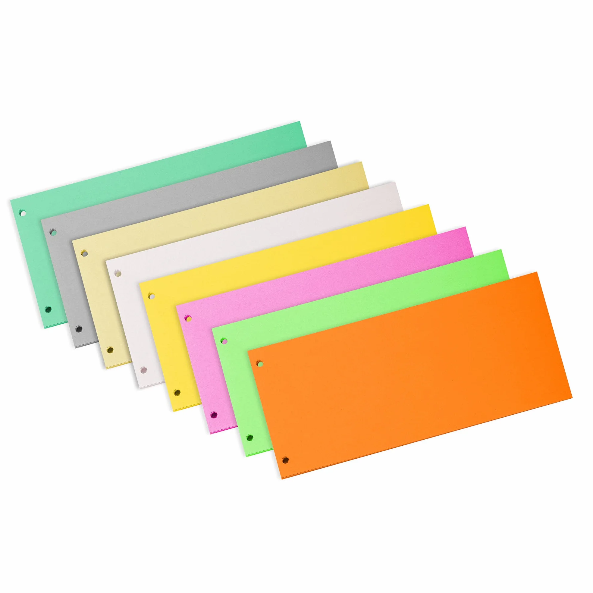 Exacompta 13325B Premium 100 kartonowych przekładek do segregatora, 10,5 x 24cm żółte, Do najprostszego segregowania dokumentów, Przekładki zakładki rejestr