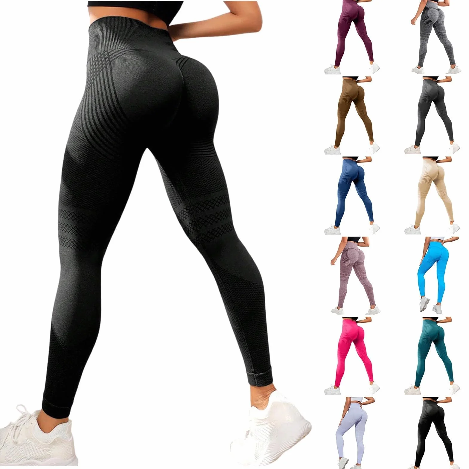 Legginsy dla kobiet UK 3D kompresyjne wyszczuplające spodnie do jogi, legginsy Cellumove wysoka talia, bezszwowa kontrola brzucha, nieprzezroczyste, modelujące figurę, podnoszące pośladki, fitness