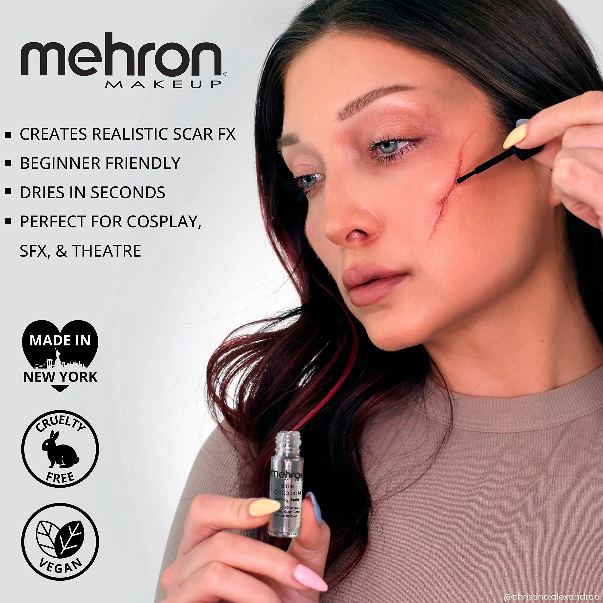 Mehron Rigid Collodion Scarring Liquid 4ml