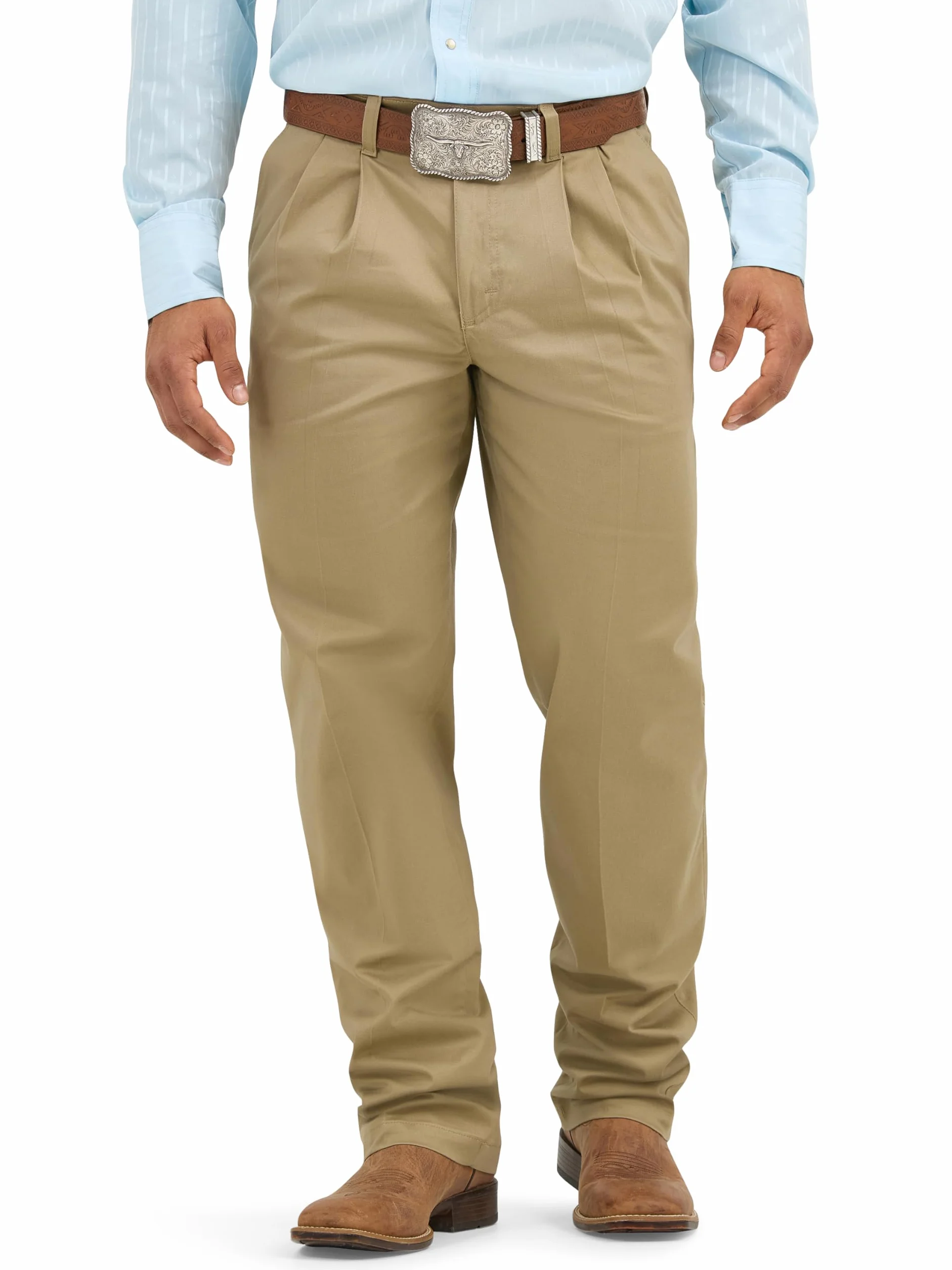 Wrangler Riata Pleated Relaxed Fit Casual Pant - Spodnie męski