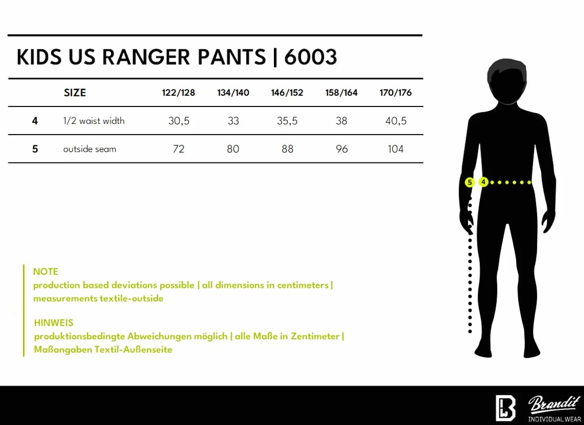 Brandit Kids Us Ranger Trouser - Spodnie Chłopcy