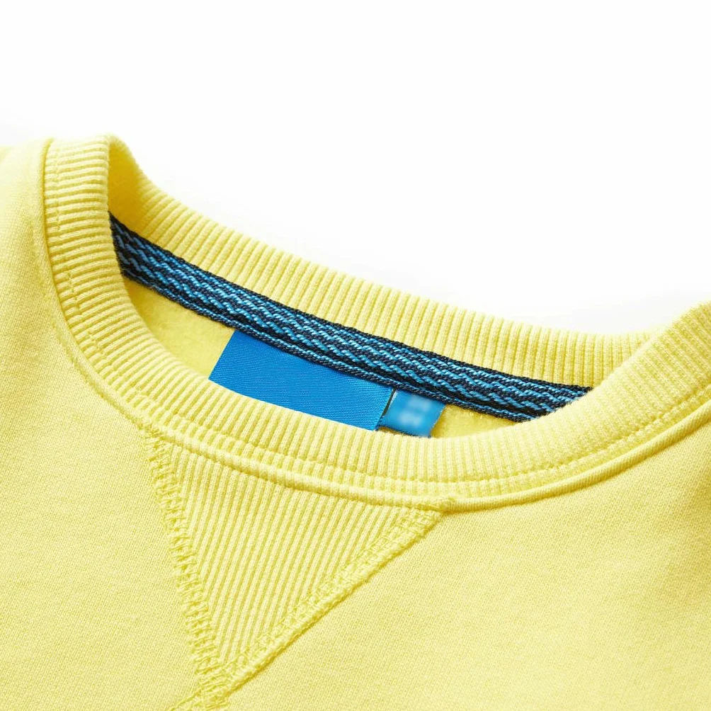Bluza dziecięca, jasnożółta, 116, bluza dla chłopca, bluza bez kaptura, sweter dziecięcy, bluza dla dziewczynki, bluzy dziecięce, sweterek dziecięcy