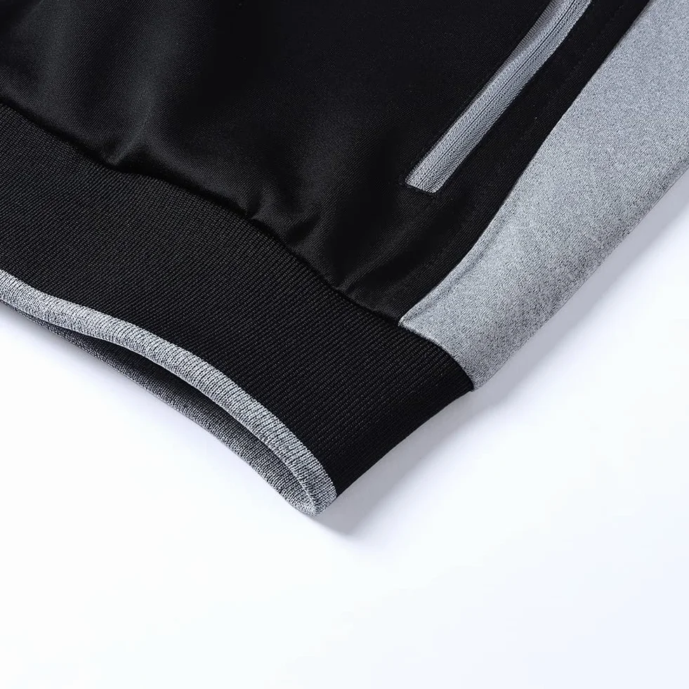 Męski dres sportowy na co dzień, z długim rękawem, bluza z zamkiem błyskawicznym, kurtka i spodnie, 2-częściowy strój