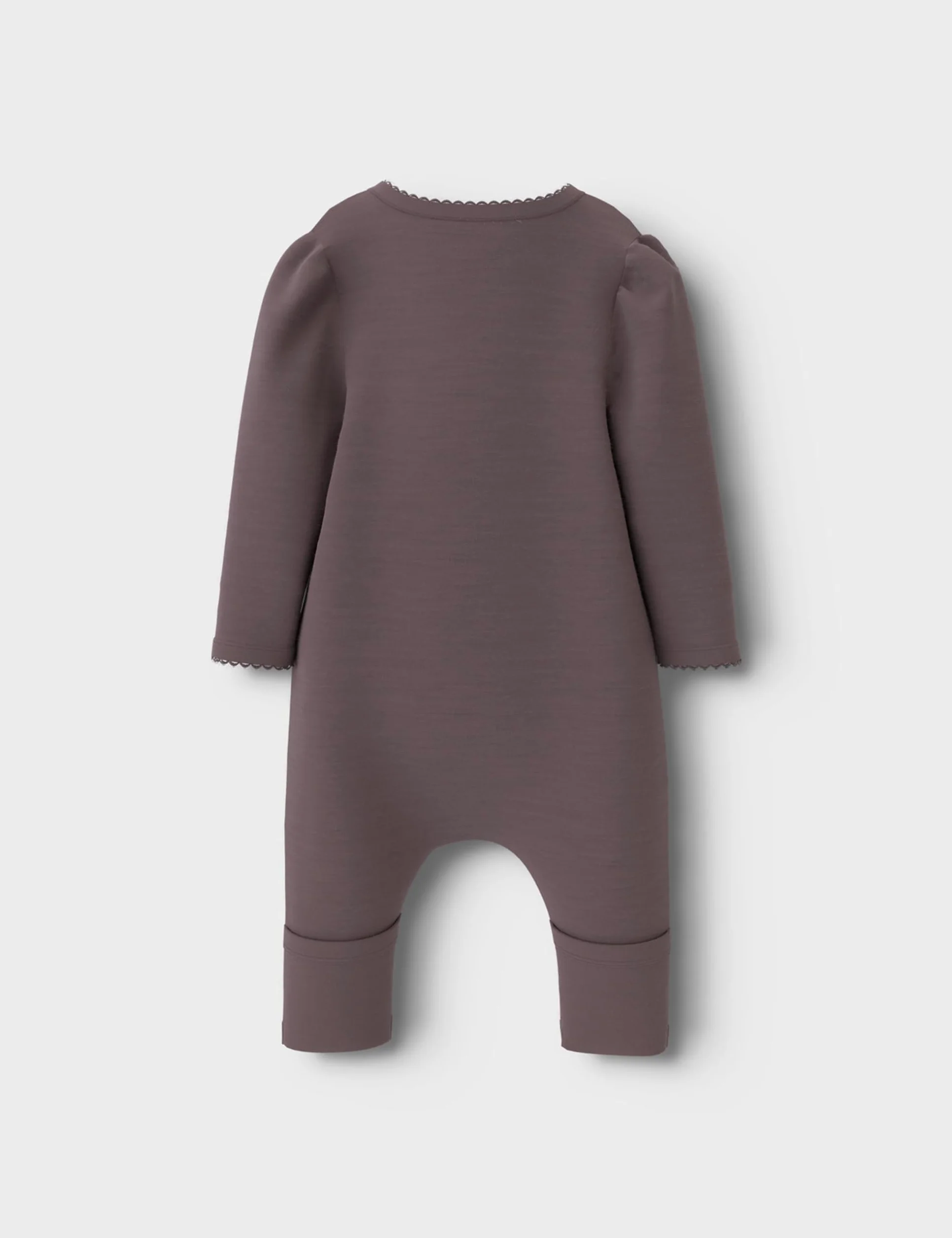 NAME IT Nbfwyla Wool/Vis Ls Suit, liliowy, 62 cm