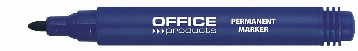 Marker Permanentny OFFICE PRODUCTS Okrągły 1-3mm (linia) Czerwony/Artykuły do Pisania i Korygowania/Typ-Okrągły/Rodzaj-Klasyczny/Kolor-Czerwony/Grubość Linii (mm)-1-3