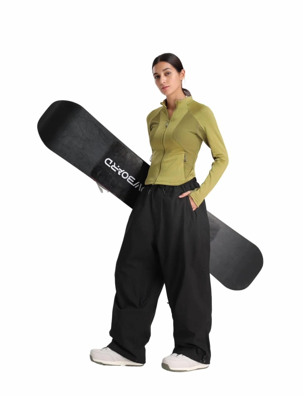 GSOU SNOW Męskie Damskie Spodnie Snowboardowe Baggy Spodnie Narciarskie - Wodoodporne Wiatroodporne Oddychające Ciepłe