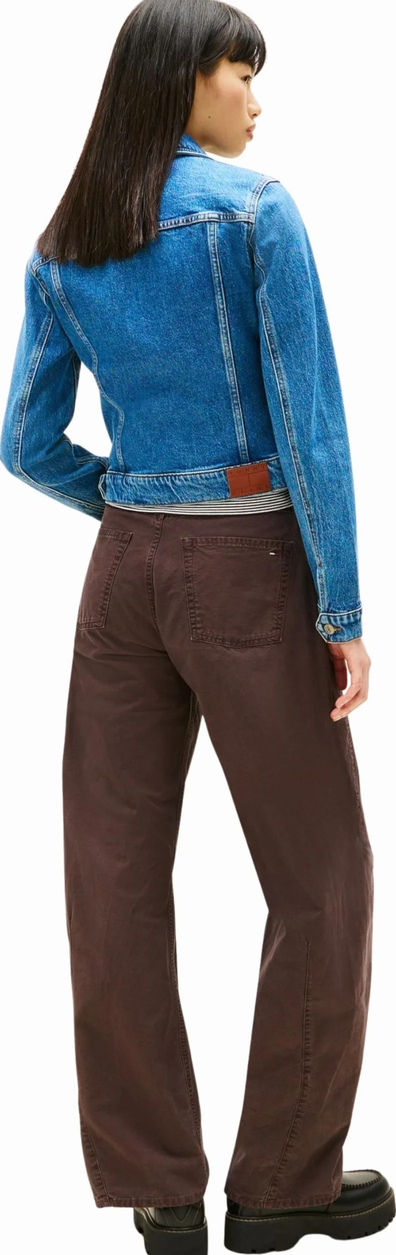 Tommy Jeans Damska kurtka VIVIANNE SKN CI8132 EXT DW0DW22489 Trucker Jacket, dżinsowa (Denim Medium), XXS, Dżins (Denim Medium), XXS