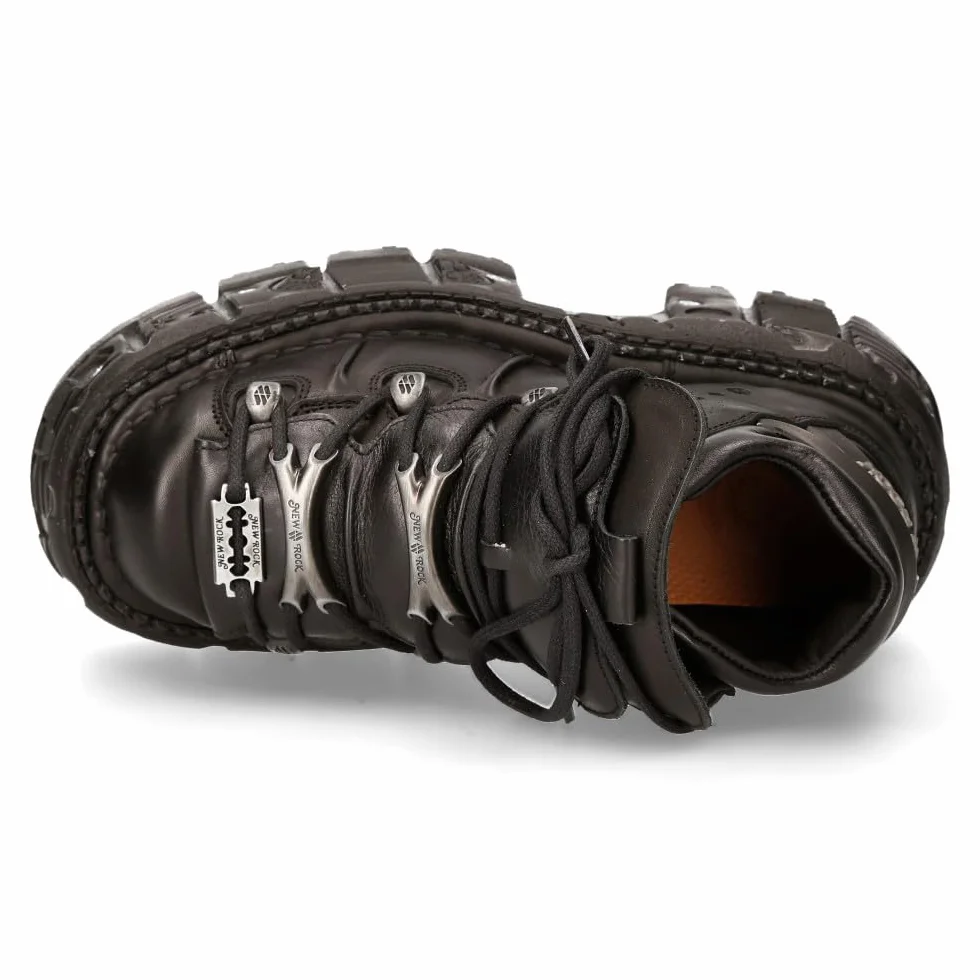 New Rock Skórzane buty na platformie M.TANK106NLACE-c1