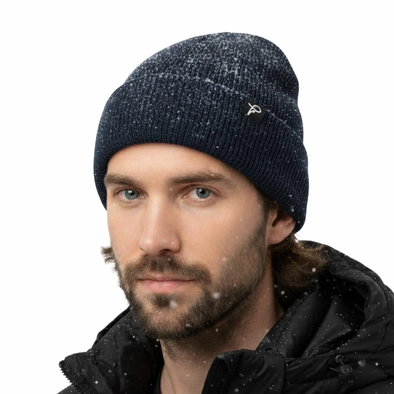 TOP-EX Wodoodporna czapka beanie męska damska czapka beanie z wełny merynosów ciepła czapka zimowa z podszewką polarową na zimną i mokrą pogodę, wiatroszczelna i ciepła i rozciągliwa