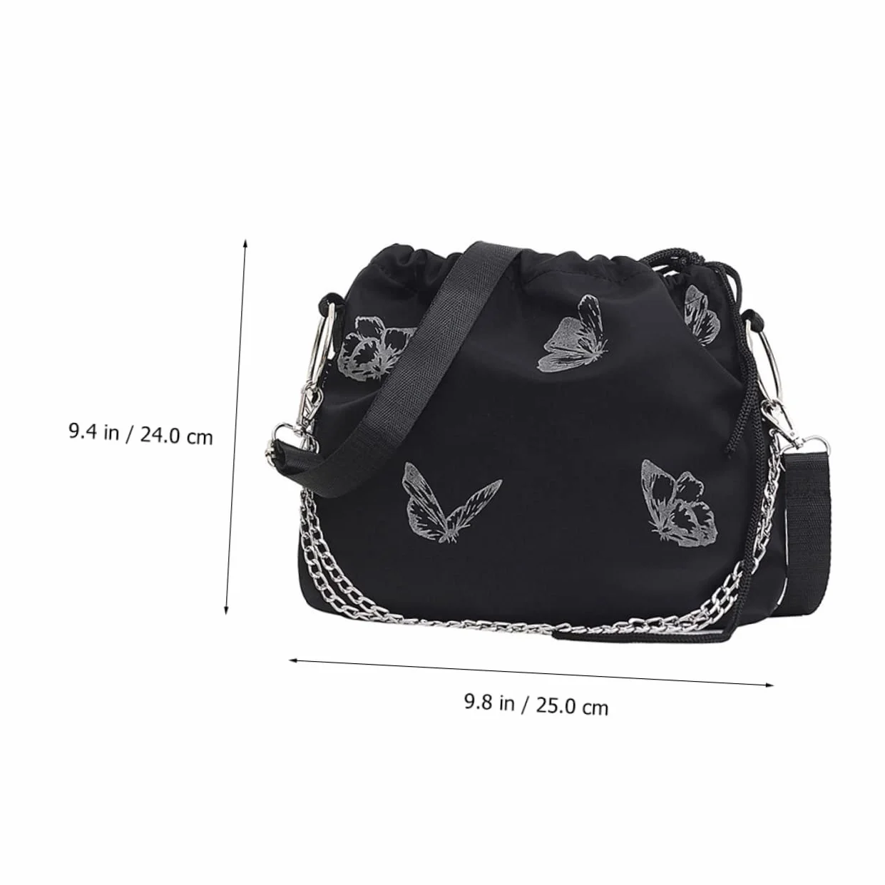 CHILDWEET Ukoś Torba Damska Ze Sznurkiem Motyl - Torebka Ramię Moda Kobieta Cross-Body Mini Delikatna Biała