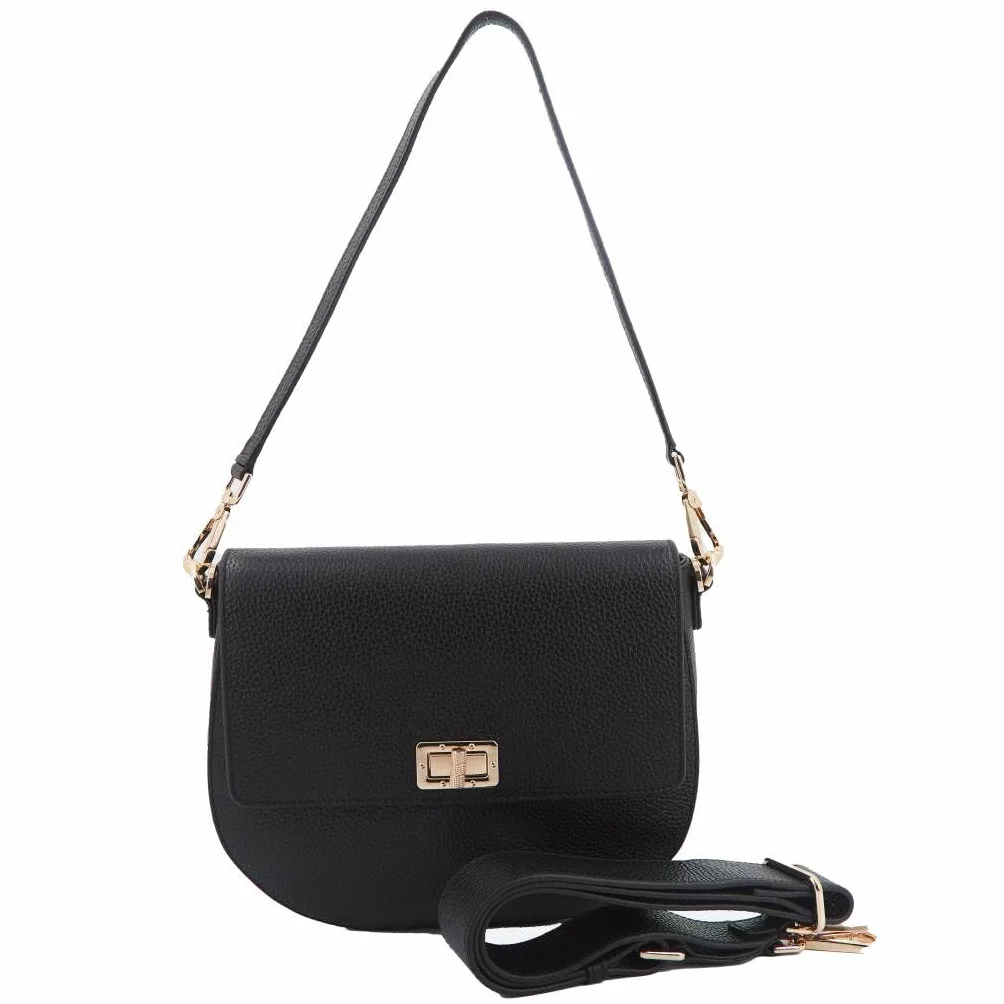 Geox Torebka damska D Flavie Bag, czarny, jeden rozmiar