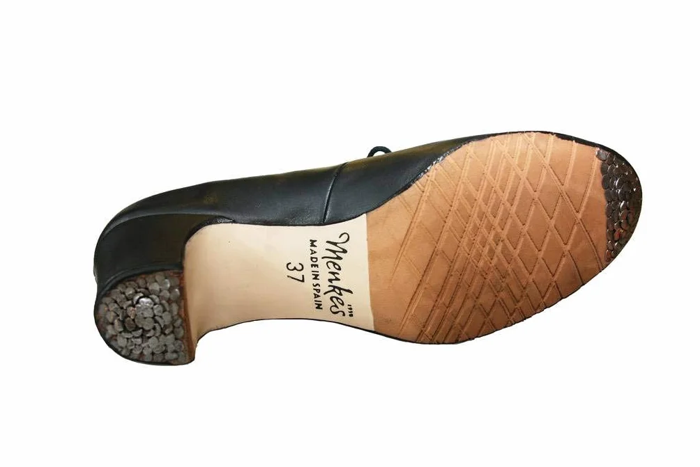 Flamenco buty dla początkujących, model Sevilla damskie skórzane z gwoździami