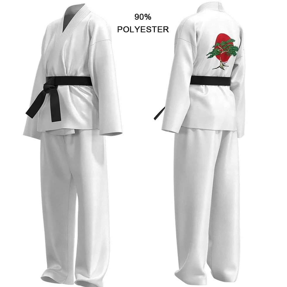 Strój do karate dla dzieci, dziewczynek, wygodny, profesjonalny strój do judo, dla chłopców, dekolt w serek, taekwondo, strój z paskiem