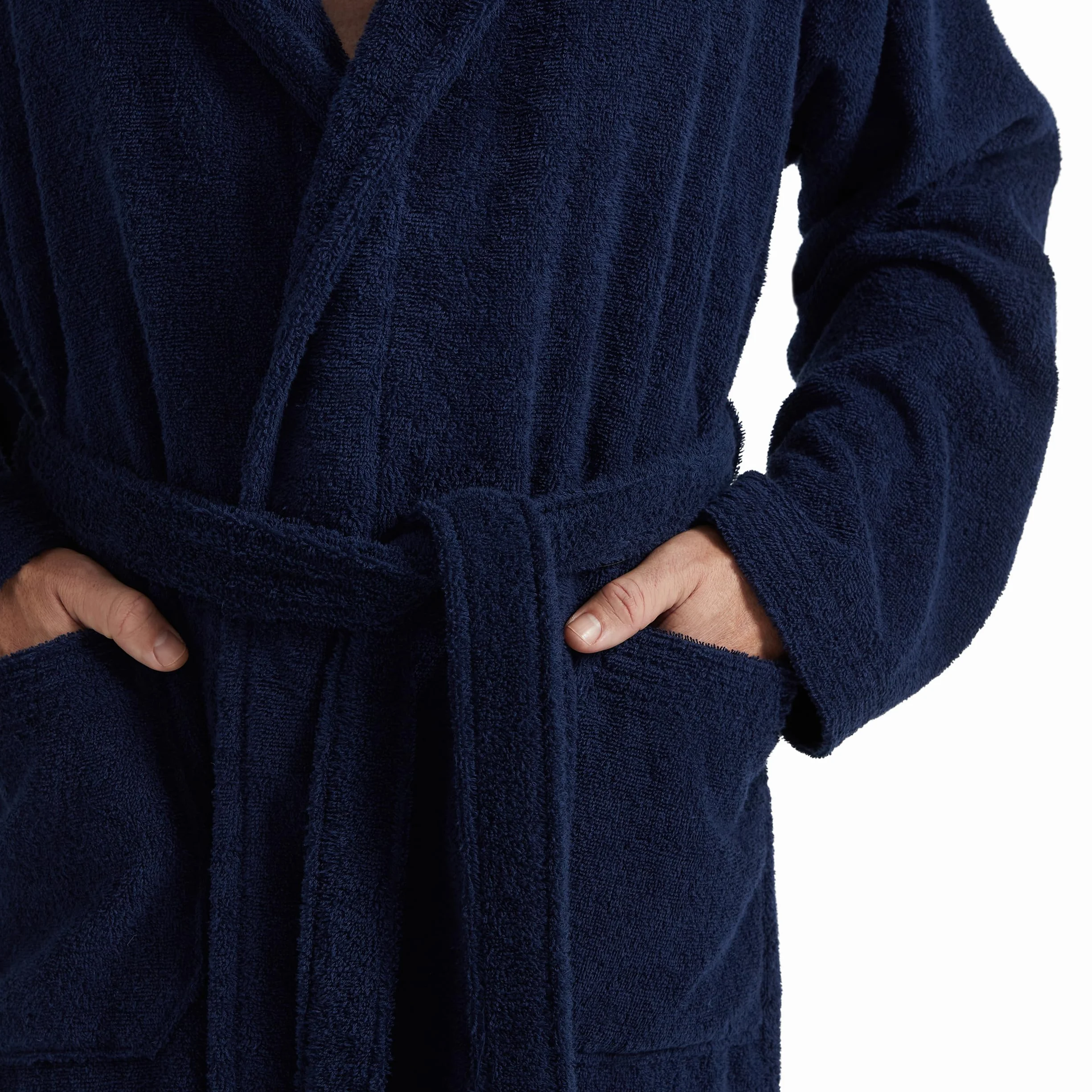 möve Superwuschel płaszcz z kapturem w rozm. XL ze 100% bawełny, Deep Sea