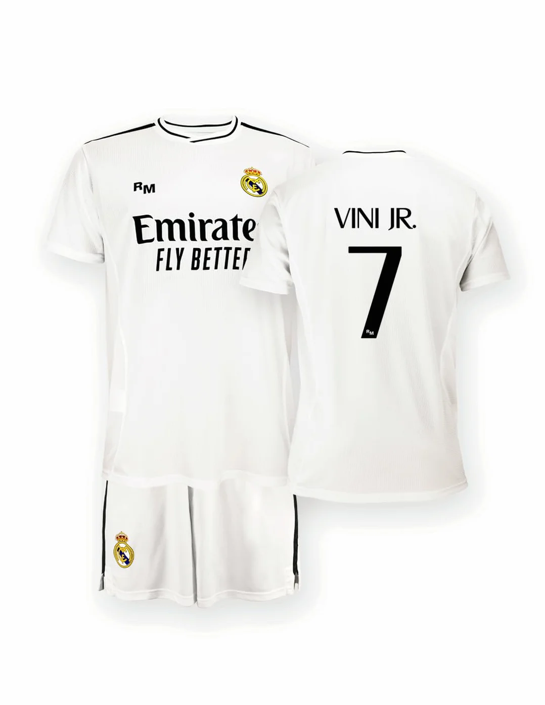 Real Madrid Dzieci Zestaw Domowy Sezon 24/25, Vini Jr., 8 Lat, Replika Z Oficjalną Licencją