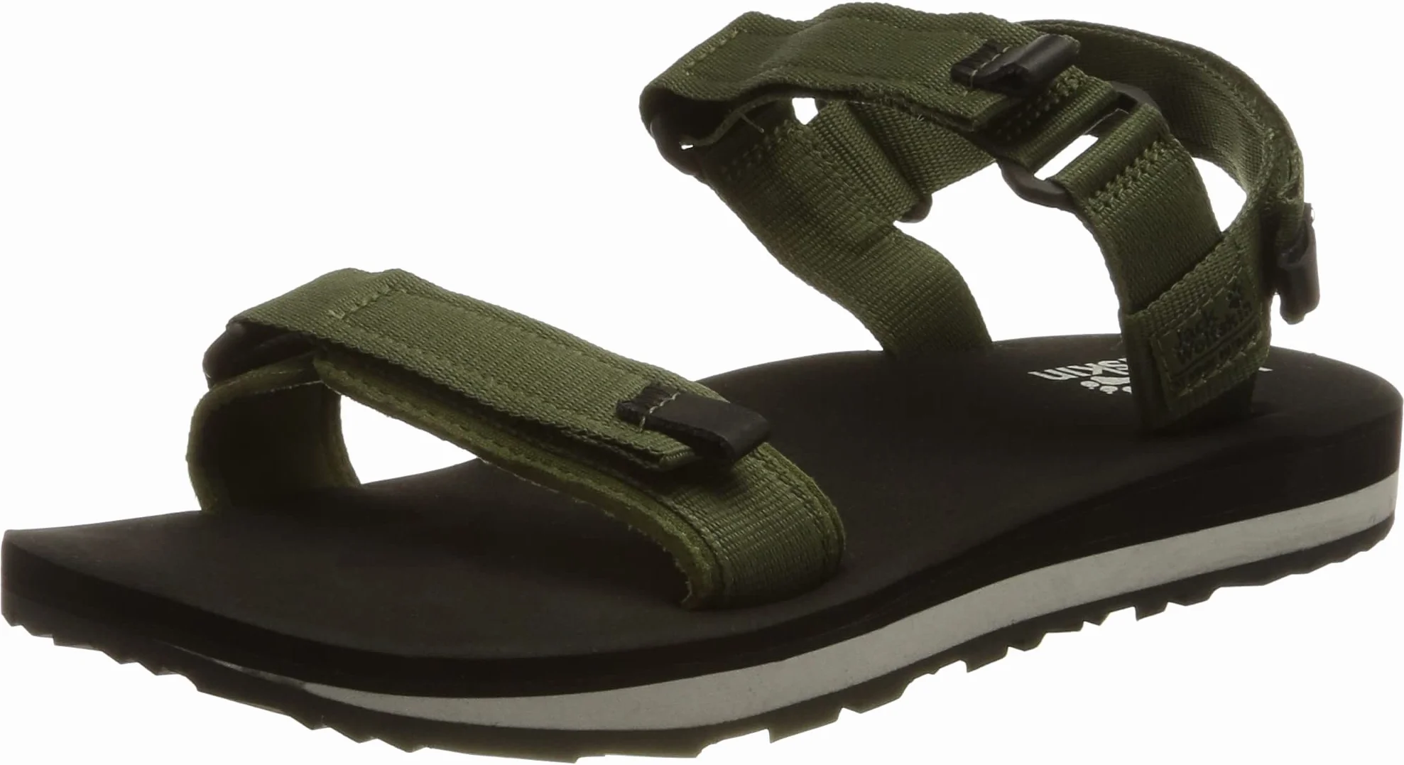 Jack Wolfskin Męskie Sandały Outfresh M, Czarny Khaki, 42.5 Eu