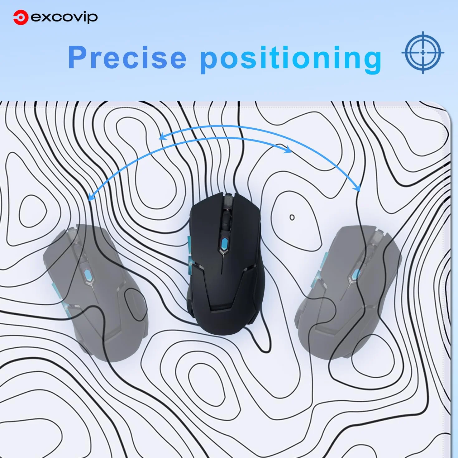 Duża podkładka pod mysz do gier z przyszytymi krawędziami, karty topograficzne, podkładka pod mysz XL z antypoślizgowym spodem, fajna podkładka na biurko pod klawiaturę i mysz, 80 x 30 cm, biała