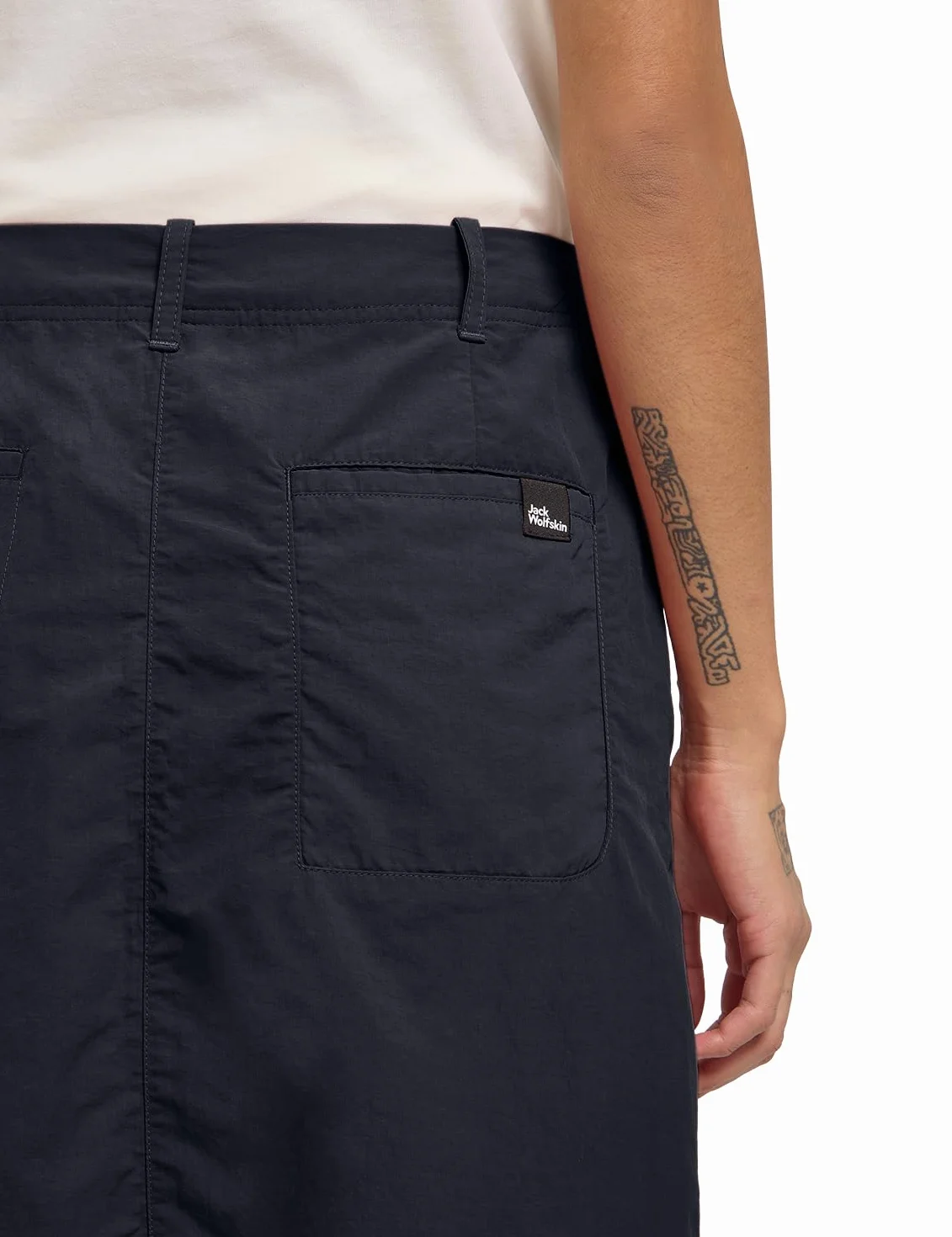 Jack Wolfskin Tihama Skort W Spódnica damska, Ciemnogranatowy, 36